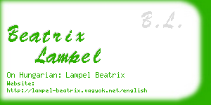 beatrix lampel business card